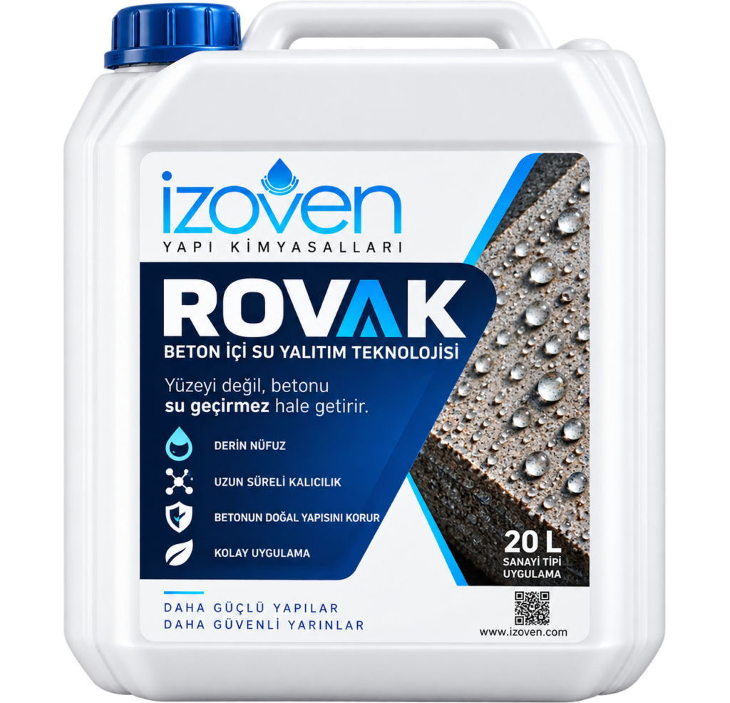 İZOVEN ROVAK beton içine nüfuz eden izolasyon astarı ambalajı